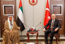 TBMM Başkanı Kurtulmuş, BAE Federal Ulusal Konseyi Başkanı Ghobash ile görüştü