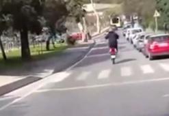 Beykoz’da trafikte tehlikeli hareketler yaptığı belirlenen motosikletliye 47 bin lira para cezası