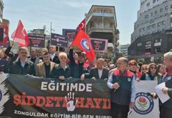 Zonguldak'ta öğretmenlerden Siverek'te yaşanan okul saldırısına tepki