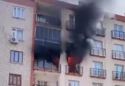 Diyarbakır'da 7 katlı apartmanda yangın; 5 kişi dumandan etkilendi
