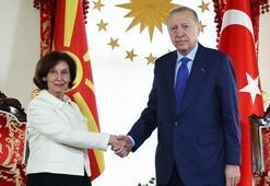 Cumhurbaşkanı Erdoğan, Kuzey Makedonya Cumhurbaşkanı Davkova ile bir araya geldi