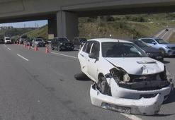 Eyüpsultan'da 5 aracın karıştığı zincirleme kaza: 2 yaralı