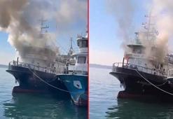 Sarıyer'de teknede elektrikli sobadan çıkan yangın söndürüldü