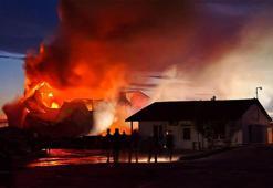 Edirne’de kereste fabrikasında yangın