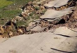 Bursa'da heyelan: Kırsal mahalleleri bağlayan yol ulaşıma kapandı