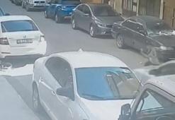 Pendik’te yola fırlayan çocuğa otomobilin çarptığı anlar kamerada