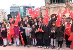 Taksim’de 23 Nisan Ulusal Egemenlik ve Çocuk Bayramı töreni