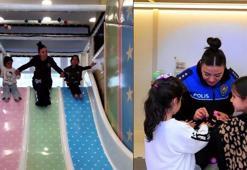 Polisler, ilkokul öğrencilerinin bayramını etkinlikle kutladı