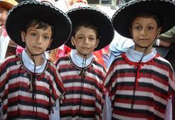 Üçüzler, 23 Nisan kutlamalarında ilgi odağı oldu