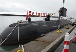 Trabzon'da çocuklardan 'TCG Preveze' denizaltısına ilgi