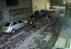 Güngören’de yanan odun parçalarıyla duvara yazı yazıp iş yerine attılar