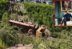 Vincin dereye uçtuğu kazada ölen sürücü toprağa verildi; eşi 4'üncü çocuklarına hamileymiş