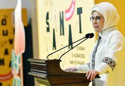 Emine Erdoğan, Rami Çocuk ve Sanat Bienali'nin açılışına katıldı