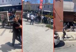 Mecidiyeköy'de kavgayı ayırmak istedi tekme ve yumruklarla darbedildi