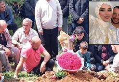Gelin çiçeğini, oğlunun mezarının başına koydu