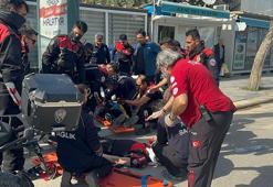 Malatya'da motosikletle otomobil çarpıştı: 2 polis yaralı