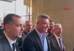 Galatasaraylı yöneticiler Fenerbahçe yöneticilerini karşıladı