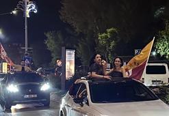Edirne ve Tekirdağ'da Galatasaray taraftarları galibiyeti kutladı