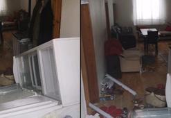 Aç kalan ayılar, pencereden girdiği yayla evini talan etti