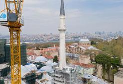 Ayasofya'nın kuzeydoğu minaresinde restorasyon tamamlandı