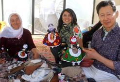 Japon sanatçı, 12 bin 500 kilometreden bez bebek tutkusu için Kayseri’ye geldi