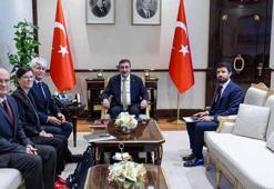 Cumhurbaşkanı Yardımcısı Yılmaz, İsviçre Büyükelçisi Scheurer'i kabul etti