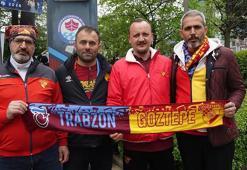 Trabzonspor ve Göztepeli taraftarlar arasında dostluk rüzgarı