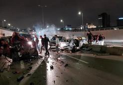 Ankara'da 4 aracın karıştığı zincirleme kazada 8 kişi yaralandı