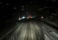 Kar yağışı nedeniyle bazı yollar büyük tonajlı araçların geçişine kapatıldı