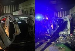 Ordu'da otomobil iş yerine girdi: 2 yaralı