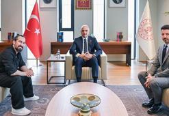 Bakan Ersoy, Doğukan Manço ile görüştü