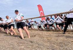 Mersin'de Uluslararası 2'nci Turan Cup Halat Çekme Turnuvası düzenlendi