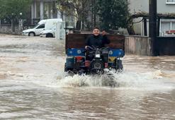Sakarya'da sağanak; dere taştı, mahalleyi su bastı