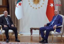 Cumhurbaşkanı Erdoğan, Cezayir Cumhurbaşkanı Tebbun'u resmi törenle karşıladı