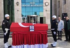 Ordu'da trafik kazasında hayatını kaybeden polis, toprağa verildi