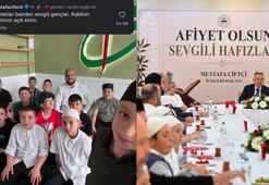 Bakan Çiftçi'den hafız adaylarına yemek jesti