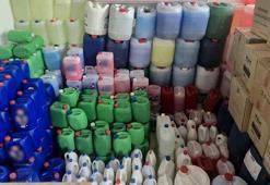 Edirne’de 4 bin 613 litre sahte sıvı deterjan ve ham maddesi ele geçirildi