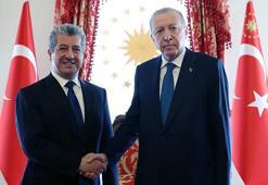 Cumhurbaşkanı Erdoğan, Irak Kürt Bölgesel Yönetimi Başbakanı Mesrur Barzani'yi kabul etti