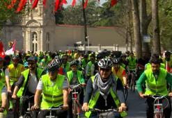 Küresel Sumud Filosu'na destek için pedal çevirdiler