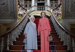 Emine Erdoğan, Belçika Kraliçesi Mathilde ile bir araya geldi