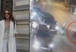 Göktürk’te iş kadınının hayatını kaybettiği kaza kamerada