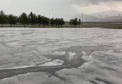 Ardahan'da dolu yağışı etkili oldu
