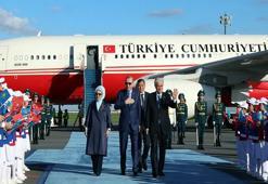 Cumhurbaşkanı Erdoğan, Kazakistan'da resmi törenle karşılandı