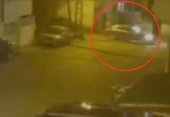 Hatay'da otomobil ile motosikletin çarpışması kamerada
