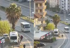 Trafikte geri geri giden minibüsün sürücüsüne 20 bin TL ceza