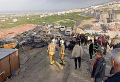 Hatay'da şantiyede yangın; konteynerler ile 8 araç zarar gördü