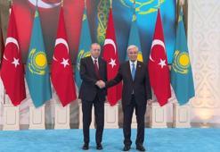 Cumhurbaşkanı Erdoğan, Kazakistan Cumhurbaşkanı Tokayev ile bir araya geldi