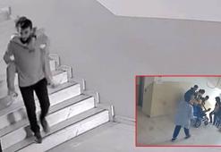 Okulun asansörü arızalandı, müdür yardımcısı bedensel engelli öğrencisini sırtında taşıdı; o anlar kamerada