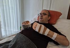 Göçük altında kalıp yatağa mahkum olan maden işçisinden fizik tedavisi için yardım talebi