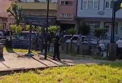 Sokak ortasında tabanca ile vurulan kadın, berber dükkanına sığındı